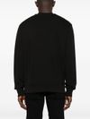 versace jeans couture - Black cotton sweatshirt with gold tag - 1