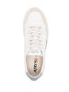 autry - Medalist sneakers in white and light blue with suede - 1