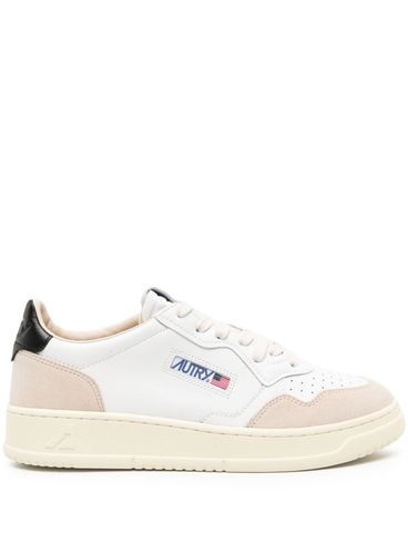 AUTRY - Medalist sneakers in white and black with suede