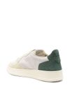 autry - Medalist sneakers in white with beige and green suede - 3