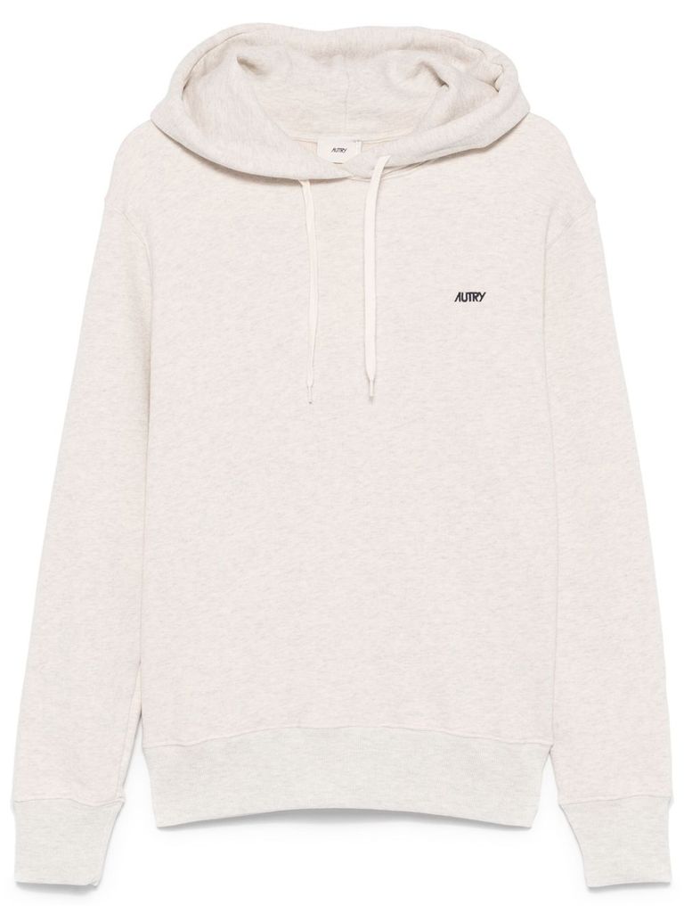 Shop Autry Grey Cotton Hoodie