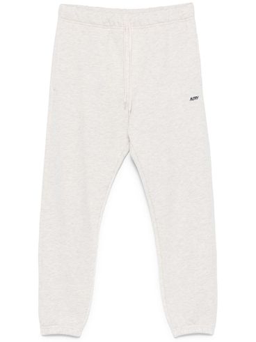 AUTRY - Grey cotton sweatpants with black logo