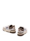 autry - CLC sneakers in white calf leather and brown with beige suede - 2