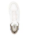 autry - CLC sneakers in white calf leather with blue inserts - 2