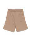 msgm - Hazelnut sporty shorts with logo - 1