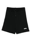 msgm - Black sporty shorts - 1