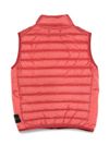 stone island - Red sleeveless and padded vest with pockets - 2