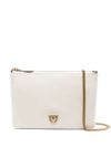 pinko - White 'Flat Classic' bag with shoulder strap