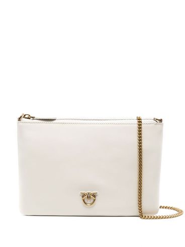 PINKO - White 'Flat Classic' bag with shoulder strap