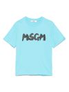 msgm - Light Blue Logo T-Shirt