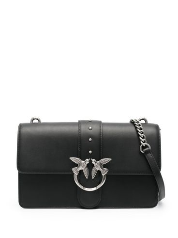 PINKO - 'Love one classic' black bag with silver studs