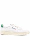 autry - Medalist sneakers in white and green leather