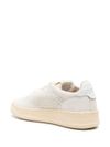 autry - Medalist sneakers in perforated beige cotton - 2