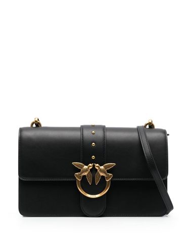 PINKO - Black leather bag 'Love One Classic'