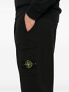 stone island - Black cotton sweatpants with pocket - 1