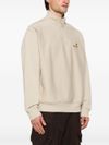 carhartt wip - Felpa in cotone beige a collo alto con zip - 1