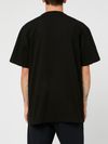 carhartt wip - Black cotton t-shirt with gold embroidered logo - 3