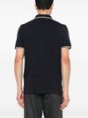 stone island - Polo in cotone blu a maniche corte - 2