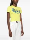 versace jeans couture - Yellow T-shirt with graphic print by Versace. - 4