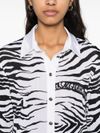 versace jeans couture - Camicia con stampa animalier zebrata - 1