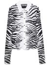 versace jeans couture - Camicia con stampa animalier zebrata