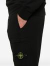 stone island - Shorts neri con tasca laterale - 1