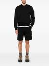 stone island - Shorts neri con tasca laterale - 4