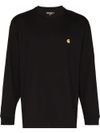 carhartt wip - Black cotton long-sleeve t-shirt