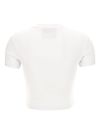 versace jeans couture - White T-shirt with baroque print - 1