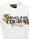 versace jeans couture - White T-shirt with baroque print - 3