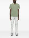 stone island - Polo in cotone verde a maniche corte - 3