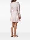 versace - Pink short dress with a waist belt - 1