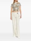 versace jeans couture - Baroque print T-shirt top - 4