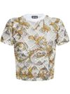 versace jeans couture - Baroque print T-shirt top