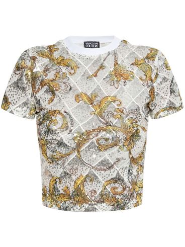 VERSACE JEANS COUTURE - Baroque print T-shirt top