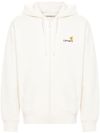 carhartt wip - Felpa in cotone bianco con zip