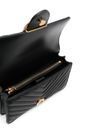 pinko - Black quilted leather 'Love One Mini' bag - 1