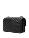 pinko - Black quilted leather 'Love One Mini' bag - 2