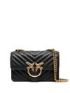 pinko - Black quilted leather 'Love One Mini' bag