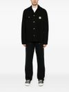 carhartt wip - Black cotton jacket with front pockets - 3