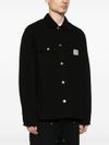 carhartt wip - Black cotton jacket with front pockets - 4