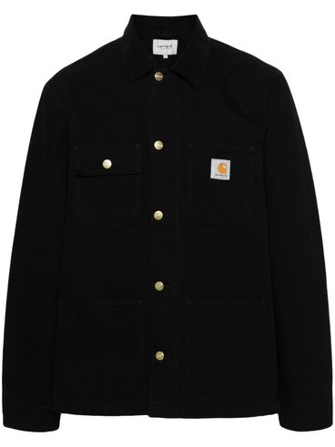 CARHARTT WIP - Black cotton jacket with front pockets