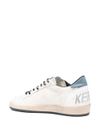 golden goose - Sneakers Ballstar in pelle bianco e stella oro - 2