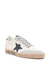 golden goose - Sneakers Ballstar in pelle bianca e blu - 1