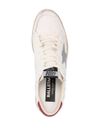 golden goose - Sneakers Ballstar in pelle bianca e rossa - 1