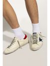 golden goose - Sneakers Super-Star in pelle beige e rosso - 1