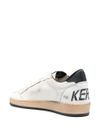 golden goose - Sneakers Ballstar in pelle bianca e nera - 1