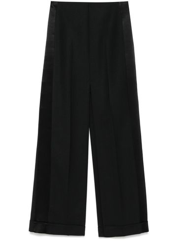 PINKO - Black 'Gobbo' skirt with front slit