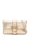 pinko - Gold 'Love One Mini' leather bag