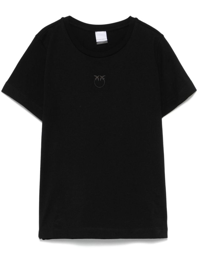 Pinko Bussolotto T-shirt In Black